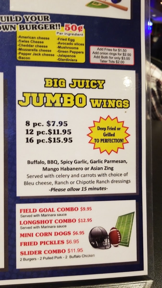 Longshots Menu - Image 4